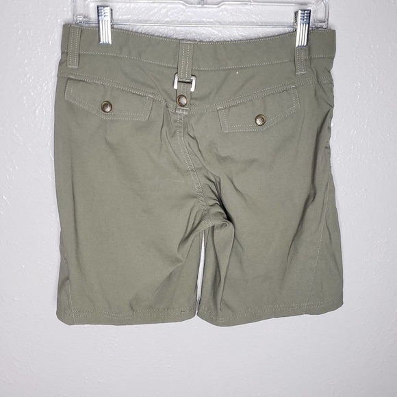 Athleta Womens Dipper Bermuda Hiking Walking Shorts womens sz 2 10 khaki tan - Picture 5 of 8